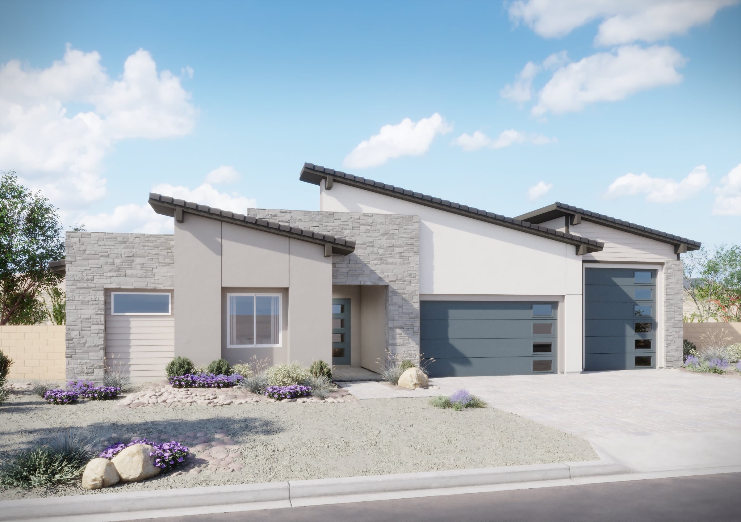 Elevation A with Optional RV Garage