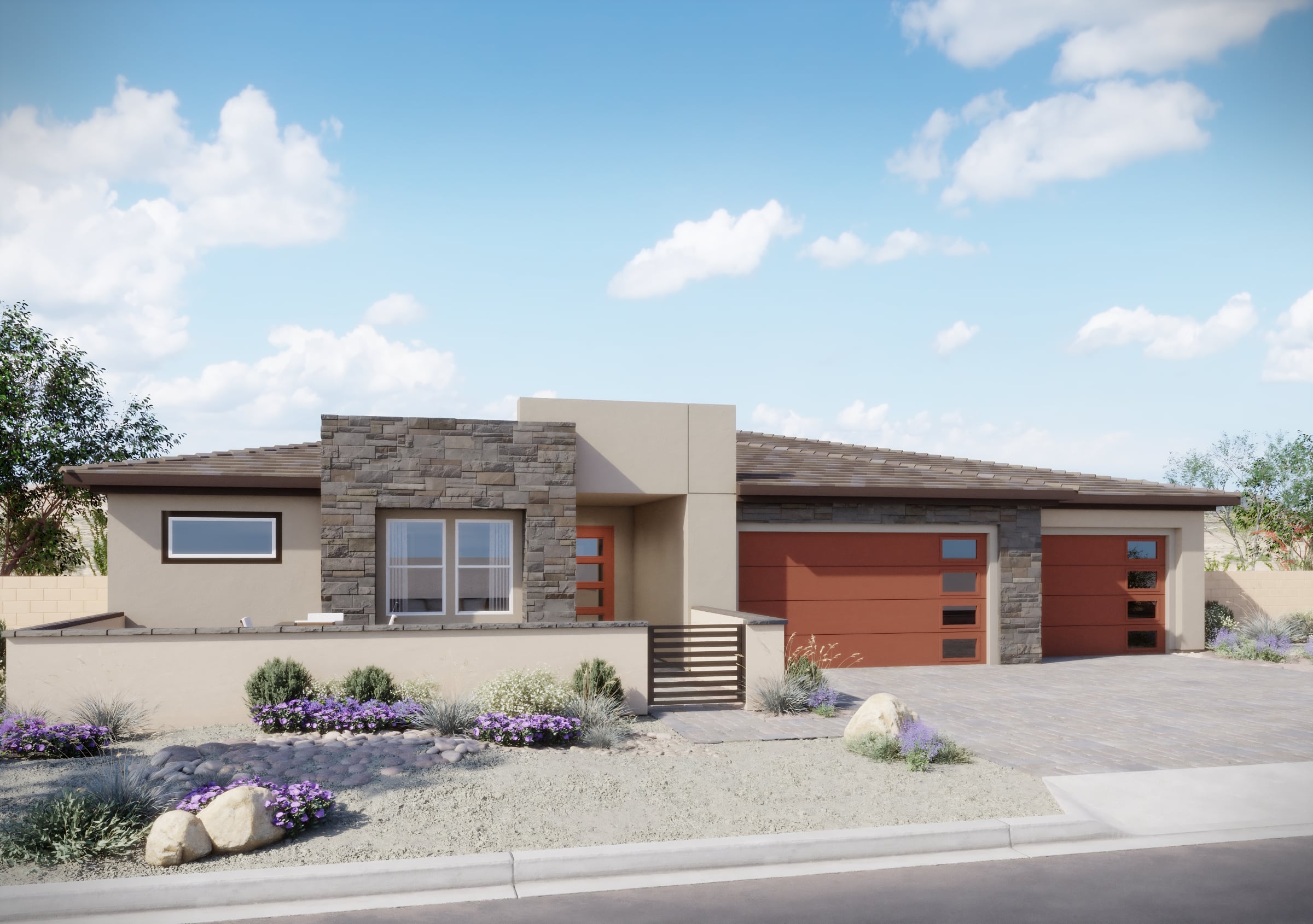 Elevation B with Optional Courtyard